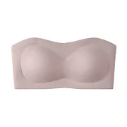 💞Womens Strapless Bras Push Up Bandeau Bra Non Slip Wireless Supportive Padded Bras Seamless Comfortable Tube Jelly Bras