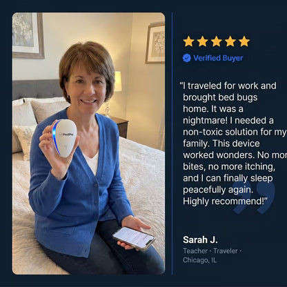 PestPro™ Ultrasonic Pest Repeller - Bed bugs & 14 other pests